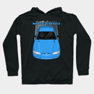 Mustang GT 1994 to 1998 SN95 - Bright atlantic blue Hoodie